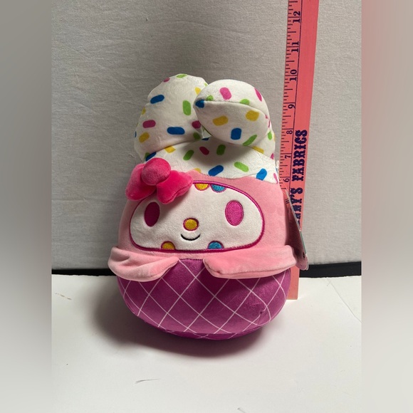 Squishmallows Hello Kitty My Melody Kaiju Plush 10" Tall Sanrio Kellytoy 2023 - Picture 11 of 11